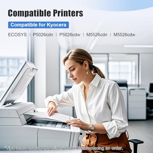 Image of TK5242 TK-5242 Toner Cartridge Compatible Replacement for Kyocera TK 5242 TK-5242K 1T02R70US0 for ECOSYS P5026cdn P5026cdw M5526cdn M5526cdw Printers 4,500 Pages 2 Pack