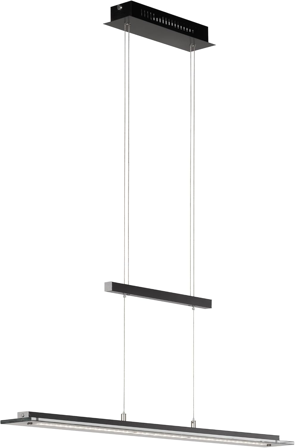 Fischer & Honsel Pendelleuchte, Tenso TW | sandschwarz/chrome ...
