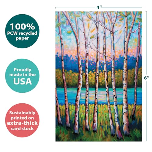 Cartes écologiques 10,2 x 15,2 cm Tree-Free Greetings lot de 12