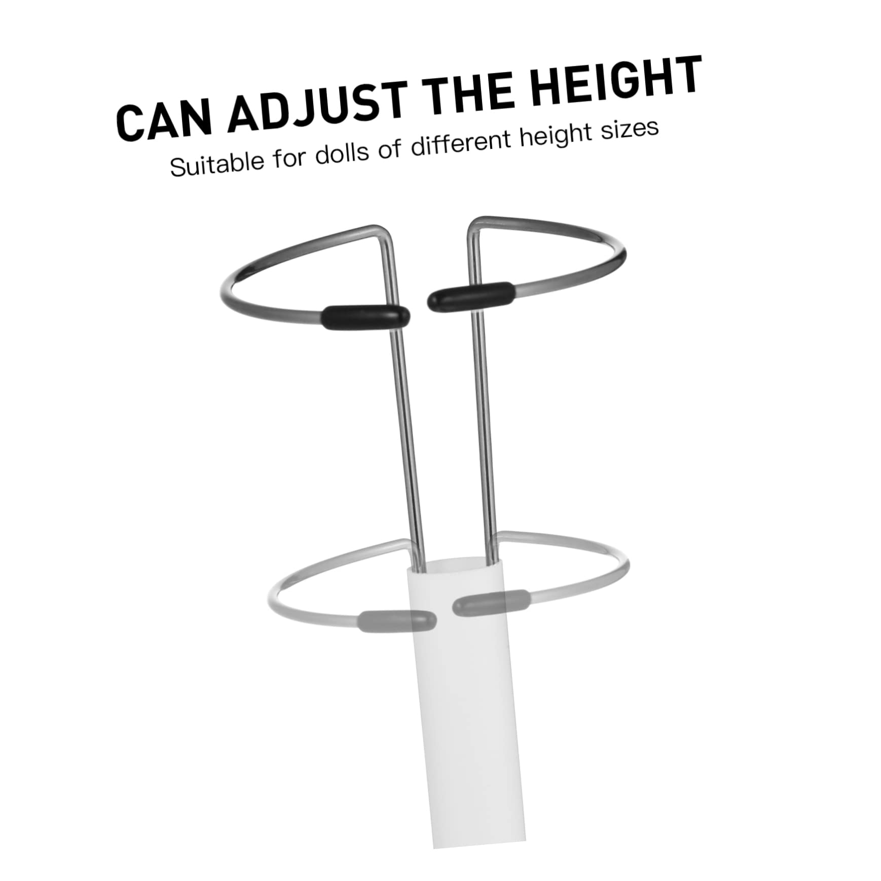 Lot De 4 Supports Pour Poupées Et Figurines – Présentoir Blanc En PVC Pour Collection, Rangement Déco (30x10x10 Cm)