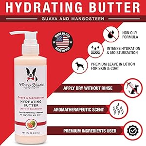 Warren London 8oz Butter Combo – Premium Dog Shampoo & Conditioner – Exfoliating Wash with Fragrant Leave in Conditioner – Detangler and Coat Moisturizer – Milk & Honey w/Guava & Mango