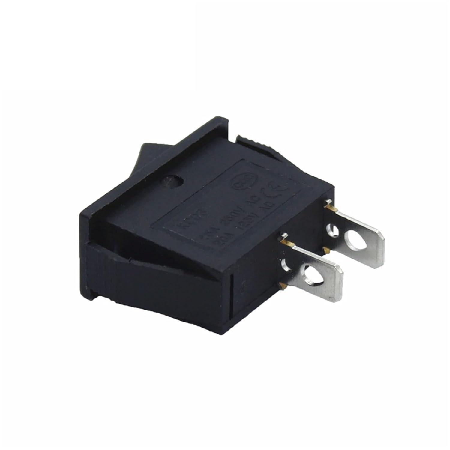 10Pcs KCD3 Rocker Switch 15A 250V/20A 125VAC 2Pins SPDT ON-Off 2 Position Black