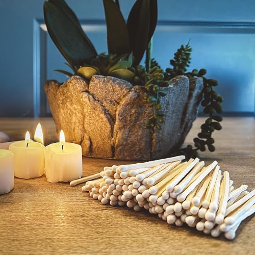 234 classic white tip safety matches  100 bulk artisan matchsticks with bumble striker stickers by thankful greetings decorative candle accessories  unique amp fun for your home decor gift amp events
