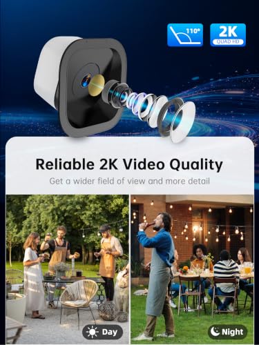 2K SafeView Window Camera Dual Band WiFi Indoor Window Security Camera1Pcs | 3MP,Anti-Glare & Anti-Reflection Design,Colorvue AI Color Night Vision,18°Magnetic Mount, no drill setup,multi-user sharing - image 3