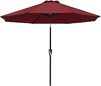 Vista 54 de ABCCANOPY Sombrilla de patio al aire libre de 7.5 pies, sombrilla de mesa con protección UV con manivela para una fácil instalación, adecuada