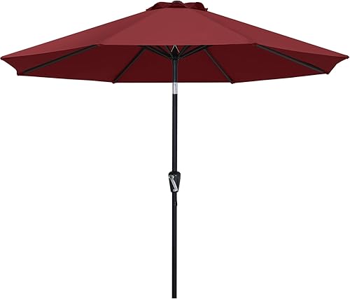 Miniatura 54 de ABCCANOPY Sombrilla de patio al aire libre de 7.5 pies, sombrilla de mesa con protección UV con manivela para una fácil instalación, adecuada