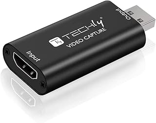 Techly 361919 - Tarjeta de Captura de vídeo HDMI 1080P, portátil, Color Negro