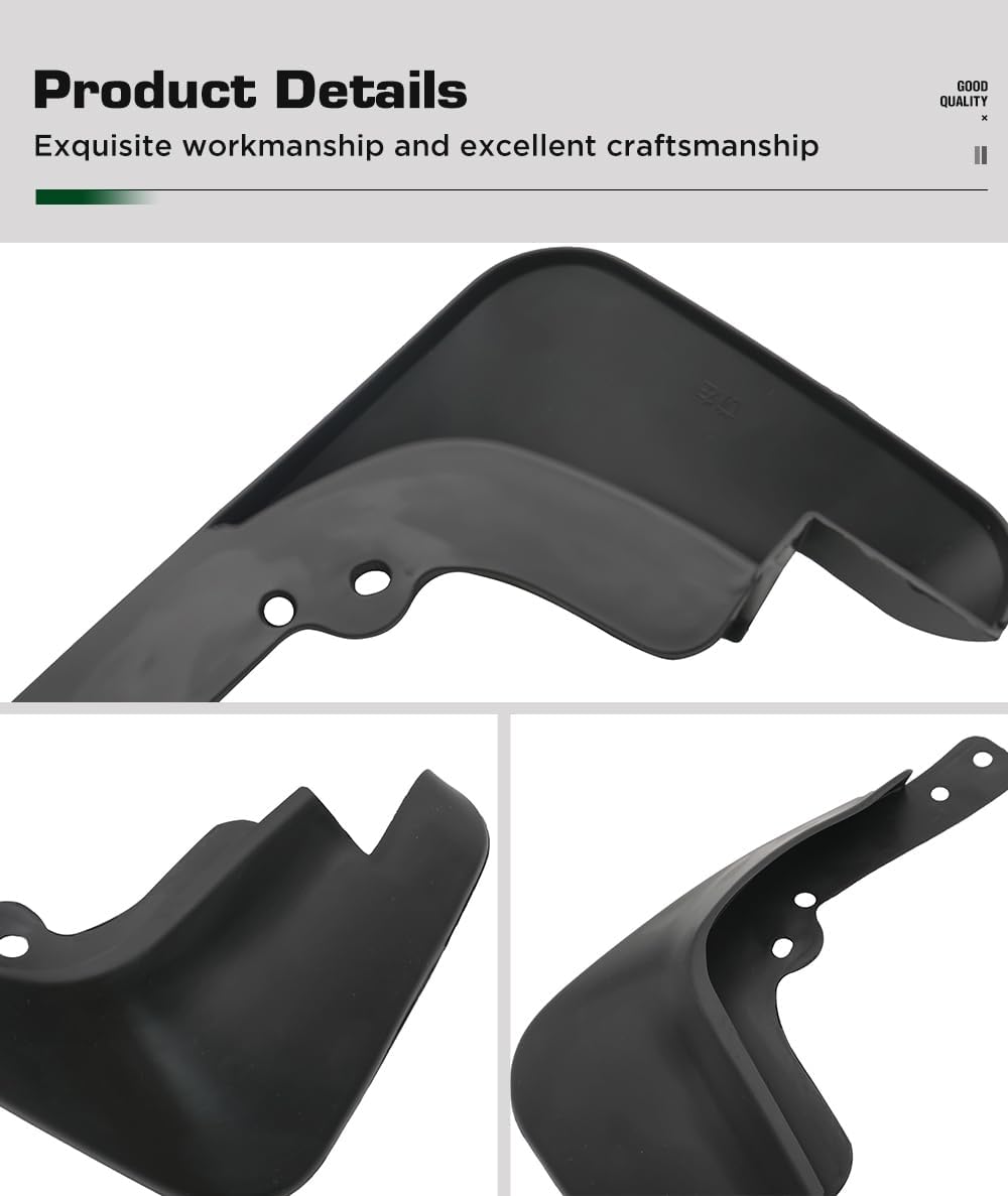 MIDOON 4PCS Car Mud Flaps Splash Guards Mudguards Car Mud Flaps Compatible with KIA Rio Sedan 2012 2013 2014 2015 2016 2017 2018