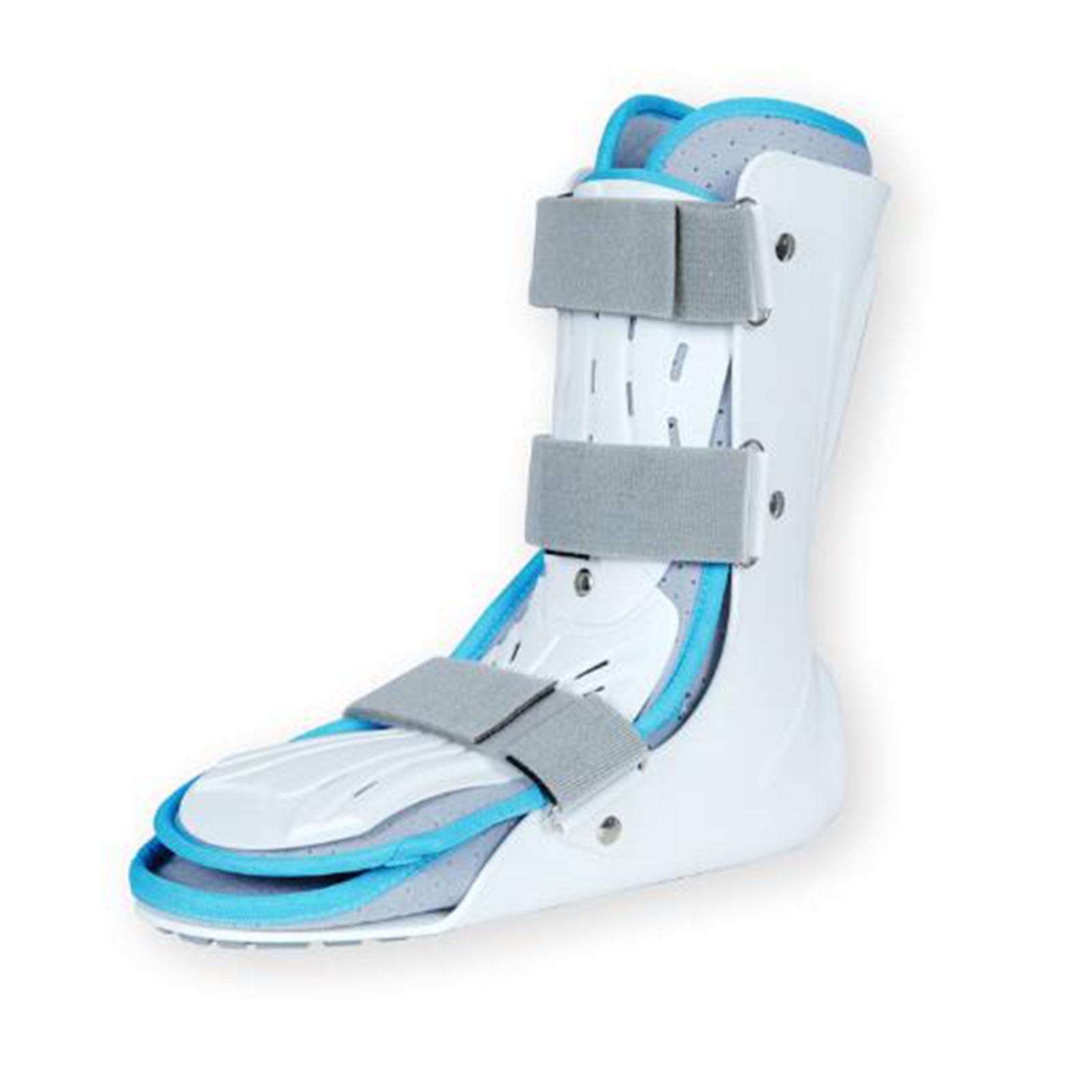 SFKLYU Ankle Foot Orthosis Brace, Adjustable Support with Straps, Ankle Stabilizer Brace for Bone Fixation or Support in Case of Fracture,Right,L