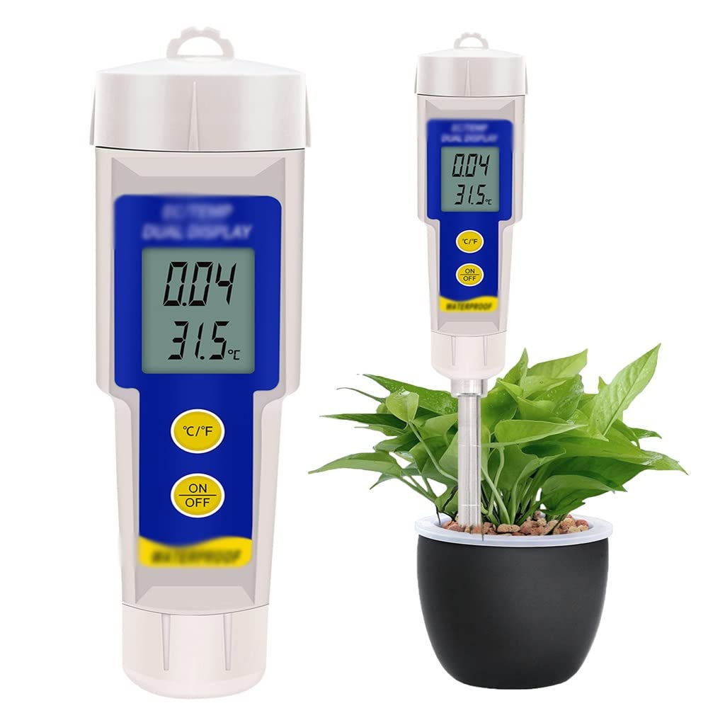 Testeur de conductivité avec sonde de température sol CE pour surdosage engrais