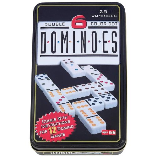 Double 6 Professional Black Dot Domino Set