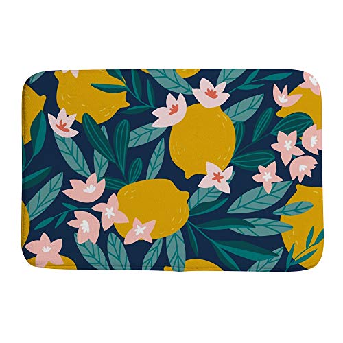 Tapis de bain antidérapant absorbant l'eau velours corail lavable en machine