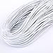 Produktbild 5Meter / Beutel 1MM / 1,5MM / 2MM / 2,5MM / 3MM / 4MM / 5MM Hochwertiges rundes Elastikband Elastic Line Rope Gummiband DIY Nähzubehör, Weiß, 1,5 mm
