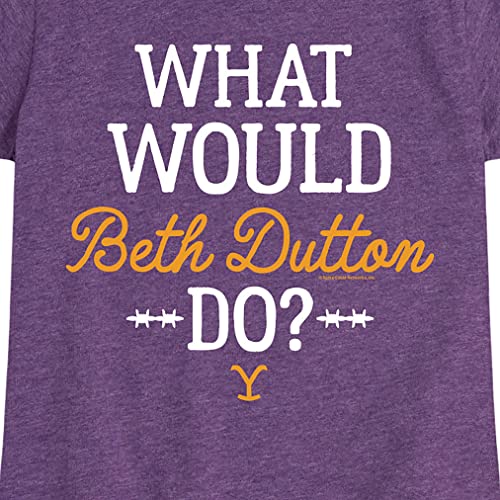 HYBRID APPAREL - Yellowstone - What Would Beth Dutton Do - Toddler and Youth Girls Short Sleeve Graphic T-Shirt3