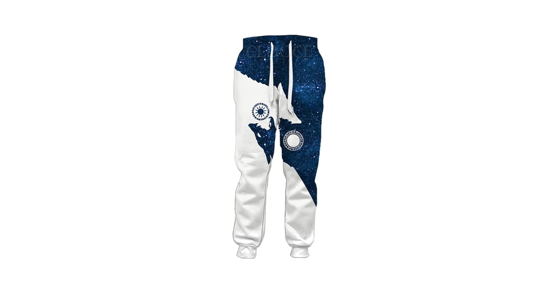 Amazon.com: Norse Viking Jogger Sweatpants Wolf Pattern Hati
