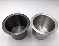 Vista 5 de Paquete de 1 soporte de bebida de acero inoxidable para mesa de póquer, soporte para bebidas (negro)