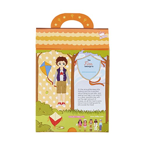Lottie Kite Flyer Finn Boy Doll | Brown Hair and Green Eyes | Dolls for Boys & Girls for 6 Year Old Boys & Girls - Thumbnail 4