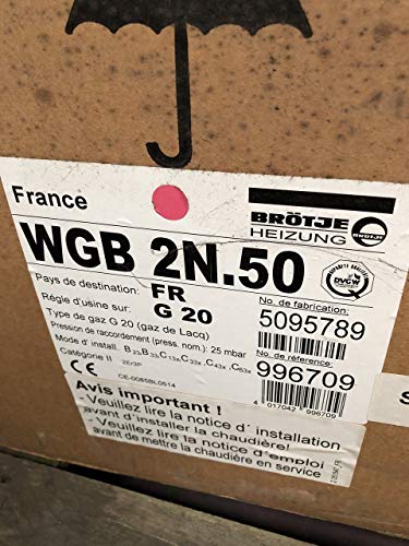 Chaudière gaz mural ventouse WGB 2N.50 50kw