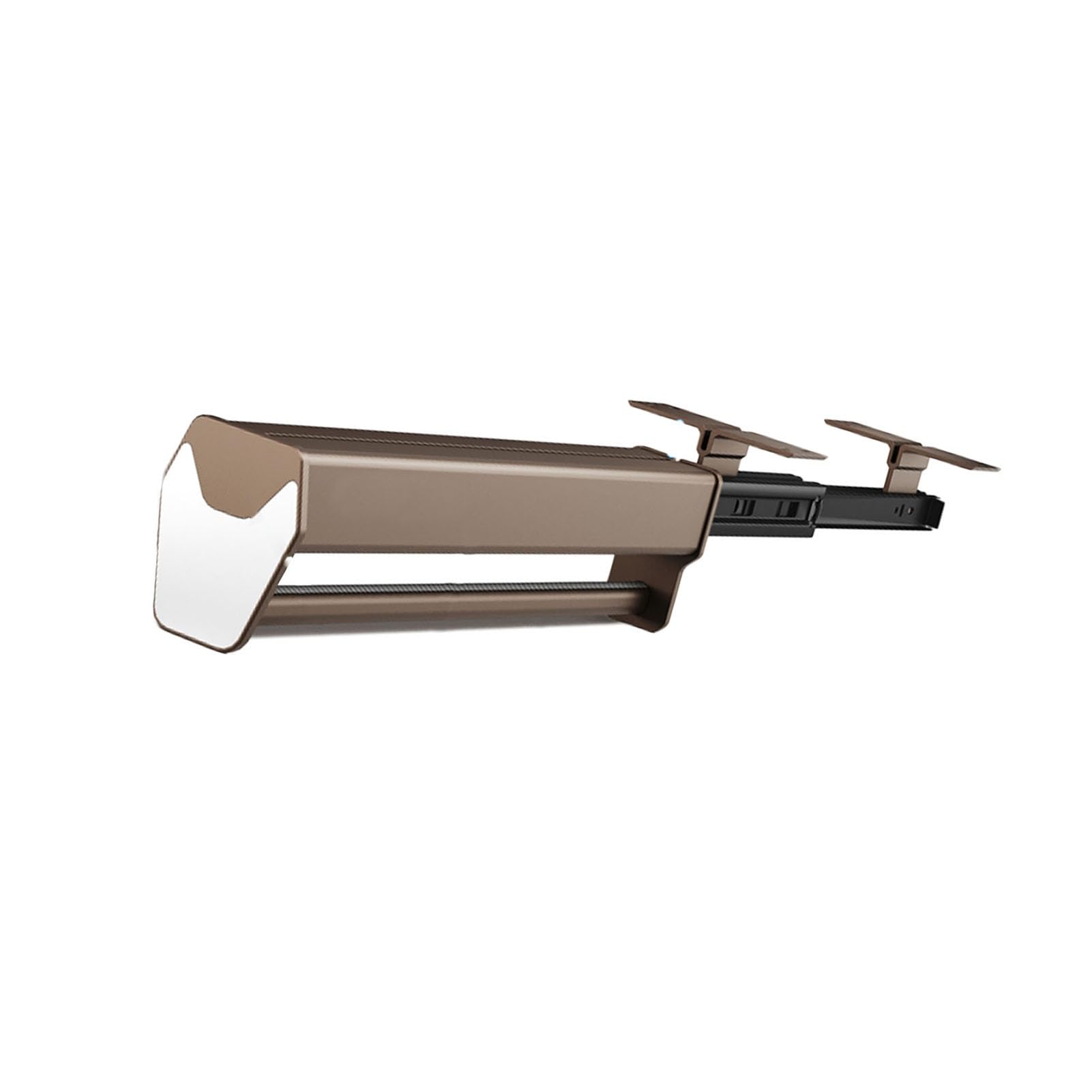 IUokLU Pull Out Clothes Hanger Rail for Closet,Extendable Pull-Out Valet Rod,Load Capacity Up to 30kg(41cm)