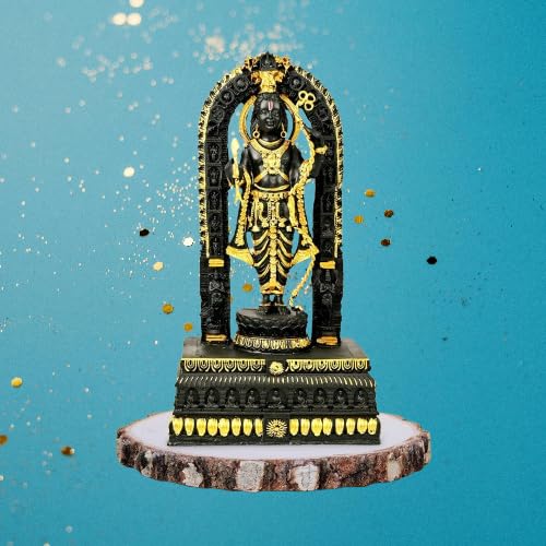 Statue Ram Lalla Ayodhya murti polyrésine 22,9 cm idole décoration maison design hindou