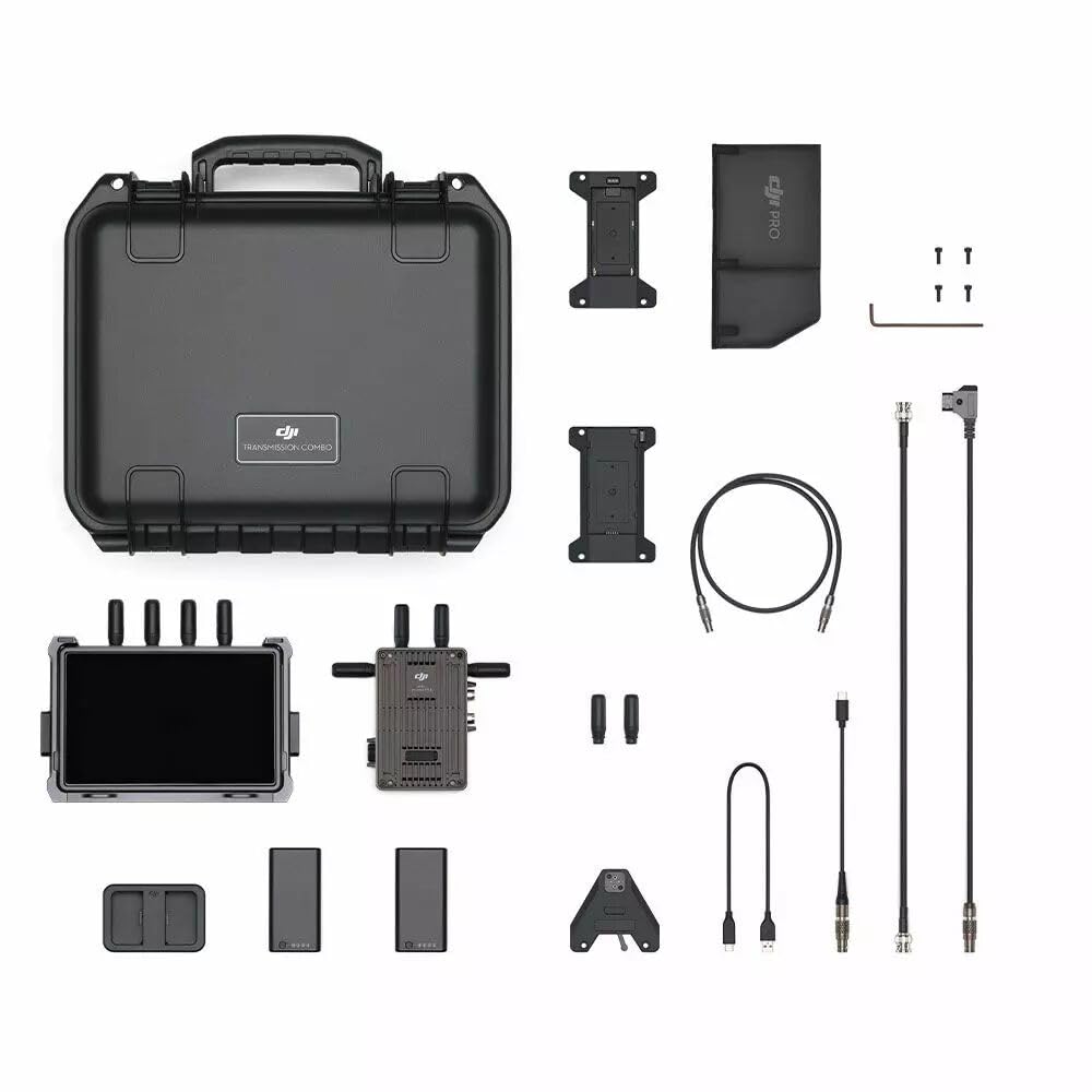 DJI Transmission (Combo mit sehr hellem Monitor), 6.096 m 1080p/60fps-Übertragung, Sender und sehr heller Monitor, integrierter Funkempfänger, Gimbal-/Fokus-/Kamerasteuerung, unabhängige Aufnahme
