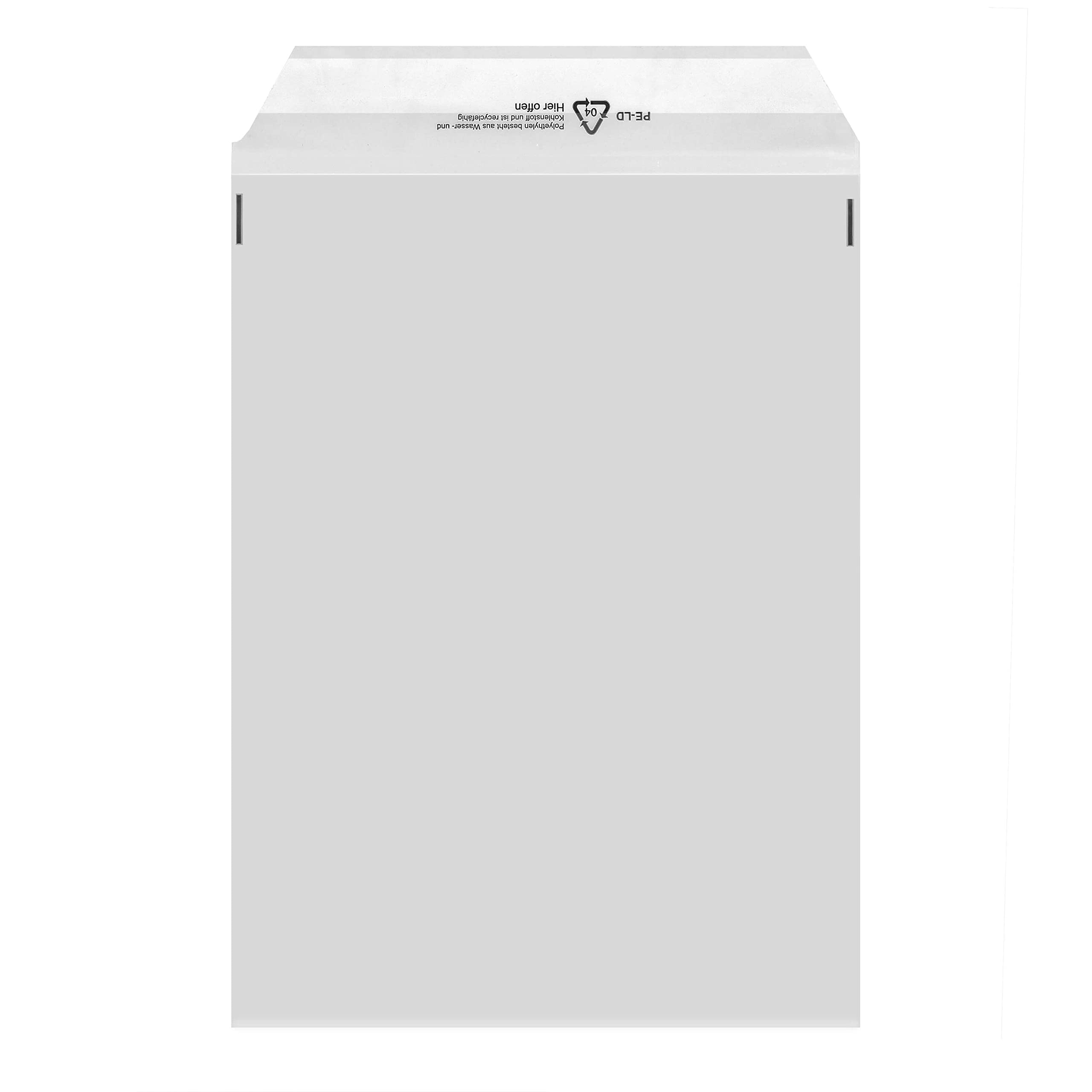 1000x Folienversandtaschen C4 225x310 mm - Transparente Klappenbeutel | PE-Versandtaschen UNIPOST mit Adhäsionsverschluss, Haftstreifen und "Hier offen" Aufdruck, 70 µm starke Folie für C4 Formate