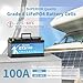 KEPWORTH 12.8V 100Ah LiFePO4 Battery Rechargeable Lithium Battery with 100A BMS, 4000-15000 Deep Cycles, Grade A Lithium Iron Phosphate Battery cells, for Trolling Motor, Boat, Rv, Solar