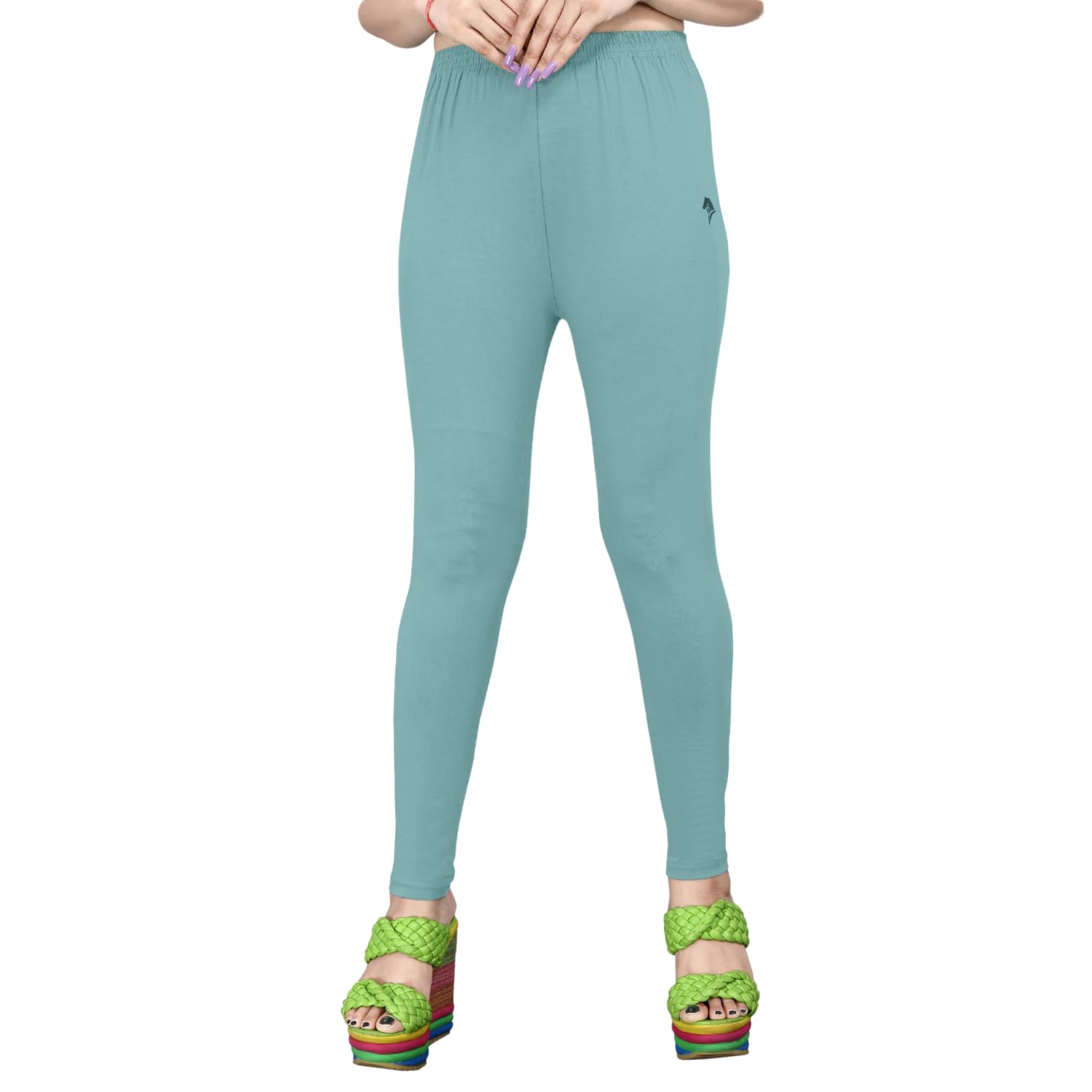 freedom lady wear Women's Solid Mid Rise, Slim Fit Ankle Length Leggings - Comfortable and Stylish Yoga Pants for Workout, Running, Office and Everyday Wear-picture-21