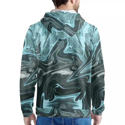 Uasibuni Men's Hoodie Sweatshirt Fleece Hooded Athletic Sweatshirt For Men Personalized Hoodies Long Sleeve Pullover2