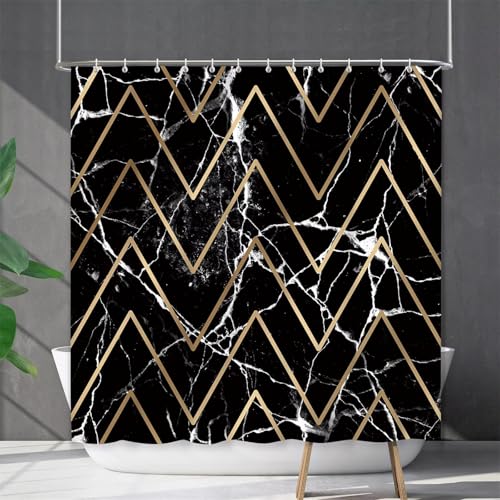 Hyupuanj Marmor Duschvorhang-Set 200x200 cm