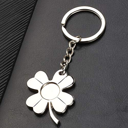 VALICLUD Chaveiro Trevo de Quatro Folhas Chaveiro de Metal Brilhante Presente para Joias do Dia de S