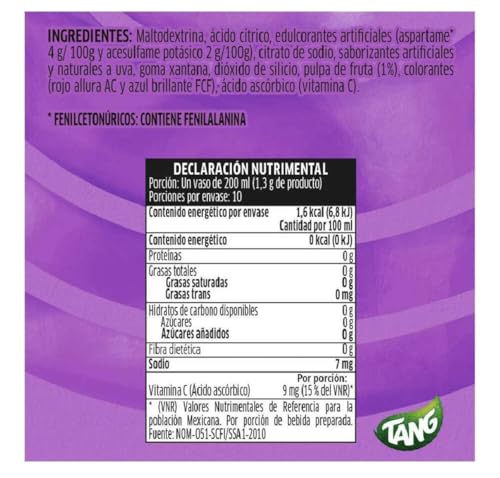 Tang Uva (Grape) Powdered Drink Mix Packets (Pack of 24)