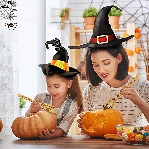 Nialnant Halloween Wooden Kitchen Utensil Set With Storage Bucket, Wooden Spoons For Cooking,Non-Stick Bamboo Cooking Utensils,Fun Gift Ideas For Women - Witch Pattern #TOP6