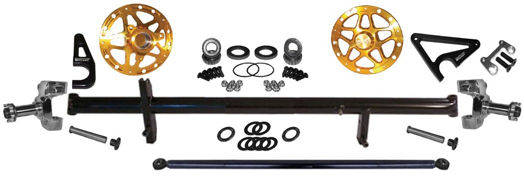FANATIC 156センチ NEW SOUTHWEST SPEED SPRINT CAR FULL FRONT AXLE KIT, BLACK