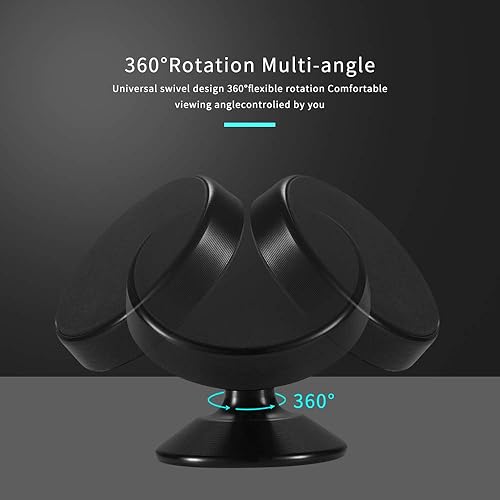 Miniatura 4 de JFinity Strong - Soporte de teléfono para automóvil, compatible con iPhone, tableta, para automóvil, magnético, rotación de 360 grados