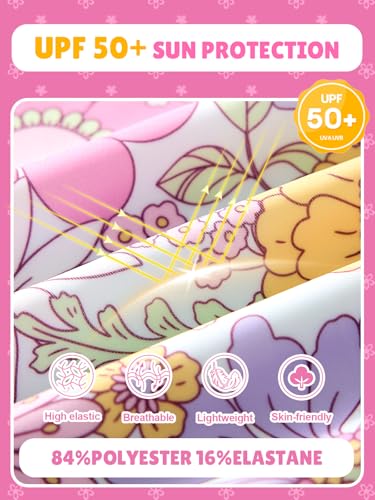 Image of Angel season Girls Swimsuits Kids Bathing Suit One Piece Swimwear with UPF 50+ Cute