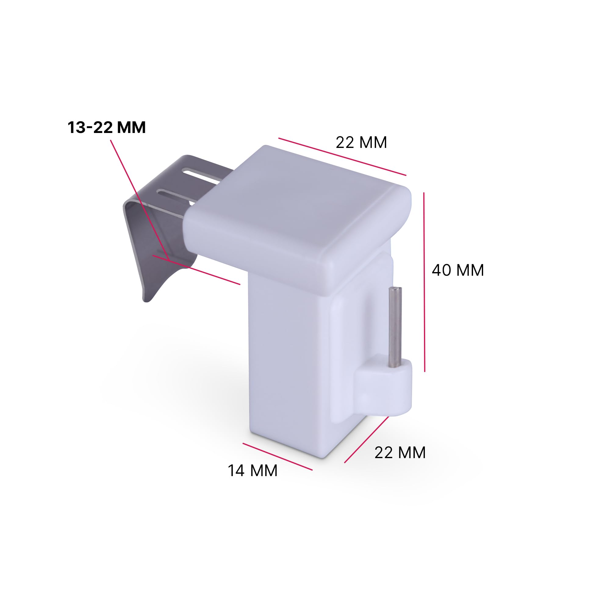ATELIERS 28 _ Support De Vitrage à Clipser Transparent (2) Crochets De Fenêtre Pour La Décoration