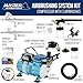 Master Airbrush Cool Runner II Airbrush Kit with Dual Fan Air Compressor, 3 Airbrushes, Cleaning Brushes, Holder, Color Mixing Wheel & How-To Air Brush Manual, Gravity & Siphon Feed