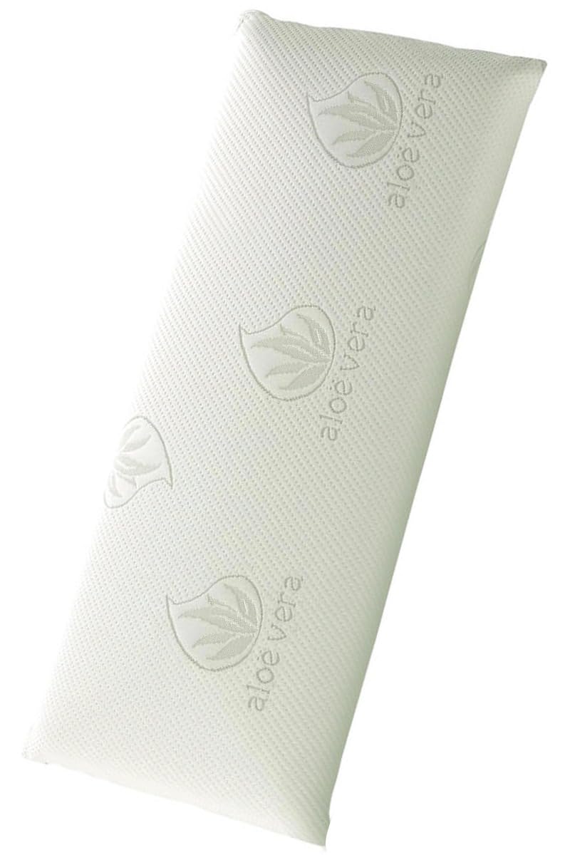 Almohada Viscoelástica 90 cm – Memory Foam Adaptable con Aloe Vera + Doble Funda Lavable + Funda Extra Impermeable Tencel® – Ergonómica, Transpirable, Antibacteriana