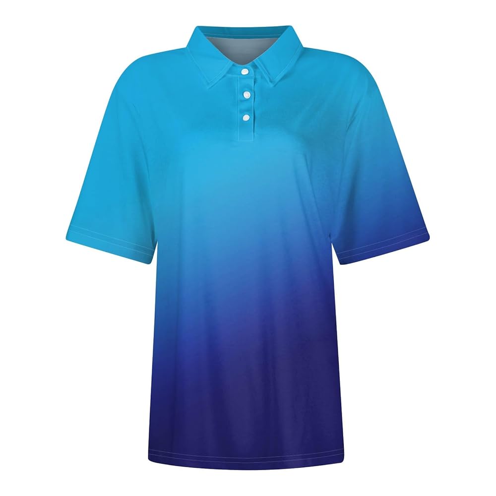 トップス POWER SHOULDER POLO TOPS Unisex Short Sleeve Quarter Zip Textured Polo Shirt | Lands