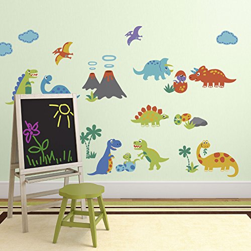 Dinosaur Friends Decorative Peel & Stick Wall Art Stickers Decals For Nursery Kids Room Home #TOP1