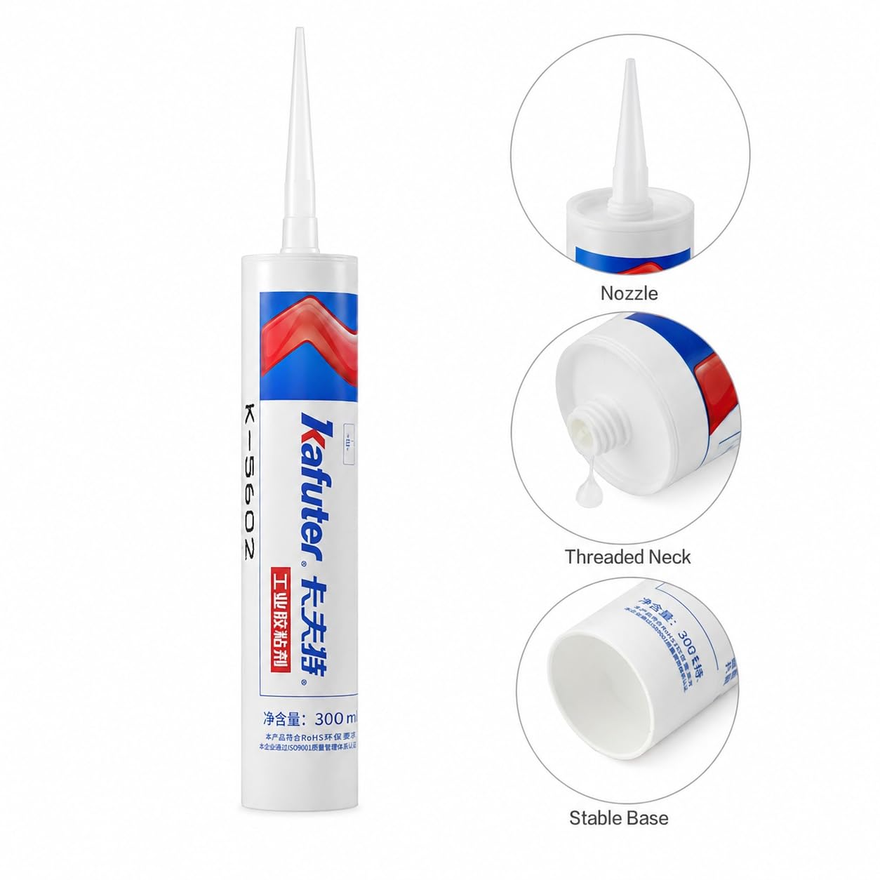 VIDOO 300ml Adhesivo Silicona Capa Fina Impermeable Resistente Al Clima