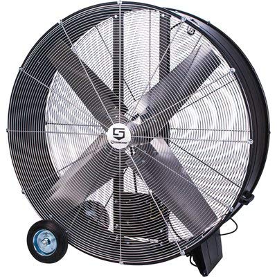 Strongway Open Motor Belt-Drive Drum Fan - 48in. 9/10 HP, 19,500 CFM