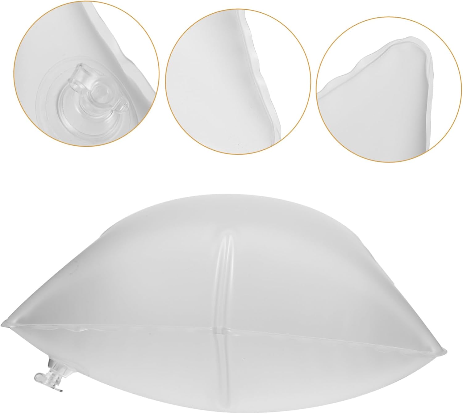 Inflatable Pillow Insert Portable Car Camping Travel Pillow for Neck Pain Relief