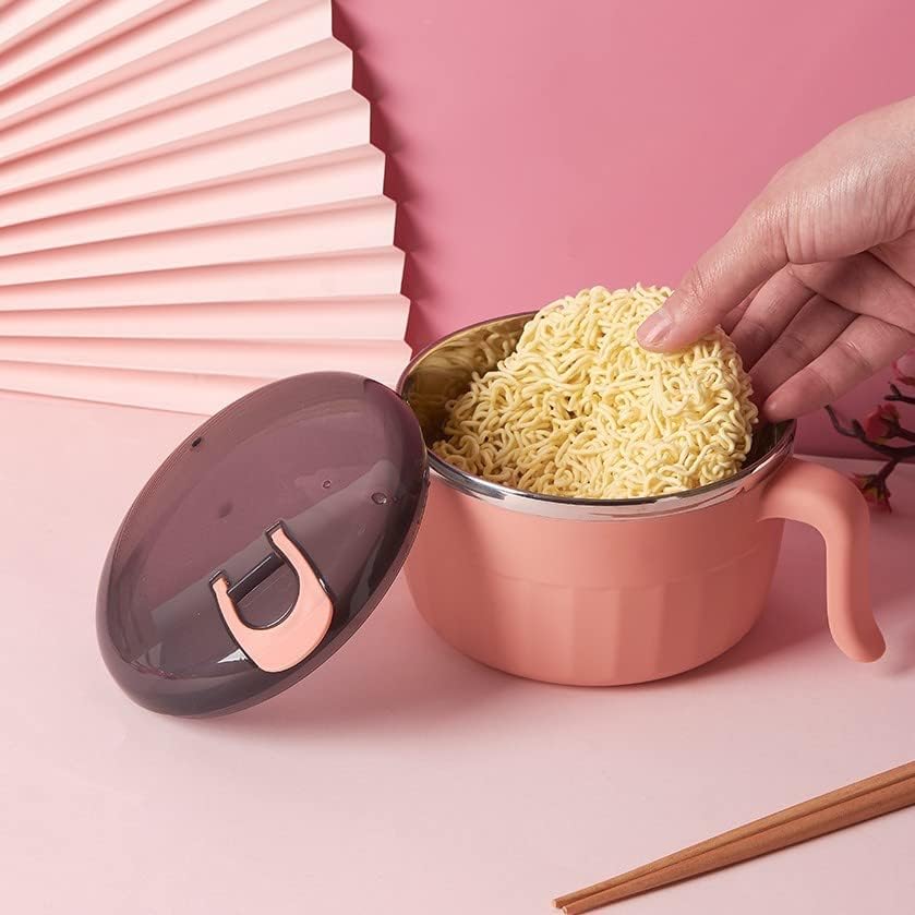 MAMMOTH Instant Noodles Bowl Ramen Bowl Large Bowls Soup Mug with Lid