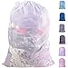 Commercial Lead Free Diamond Mesh Laundry Bag - 24 x 36 inches-Sturdy Large Heavy Duty Drawstring Bag. Durable White Net Material, Ideal Machine Washable Bag for Camping,College, Dorm, Apartment,Balls