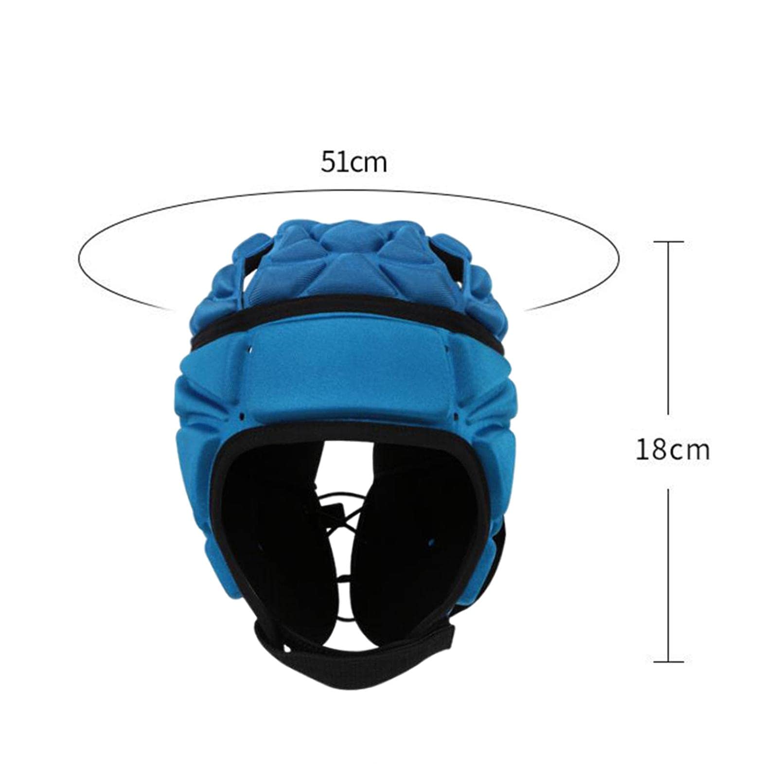 2X Casco da Rugby Traspirante per Football Americano, per Adulti, Bambini E Ragazzi, per Mischie E Hockey.