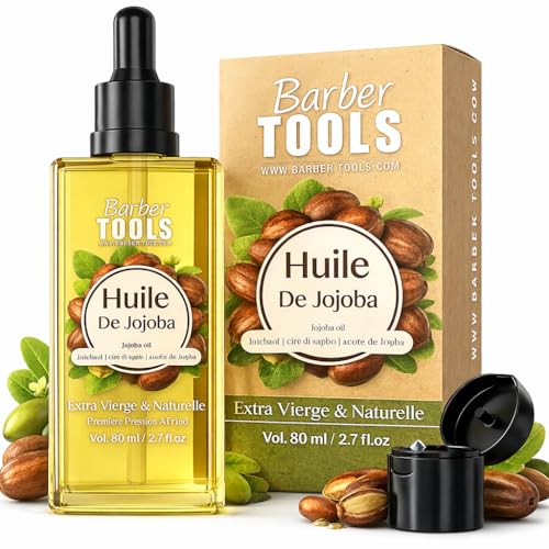 ACEITE DE JOJOBA | 100% Puro, Natural y Prensado en Frío | Cara, Cuerpo, Cabello, Barba, Uñas | Aceite de Jojoba | (80 ml)
