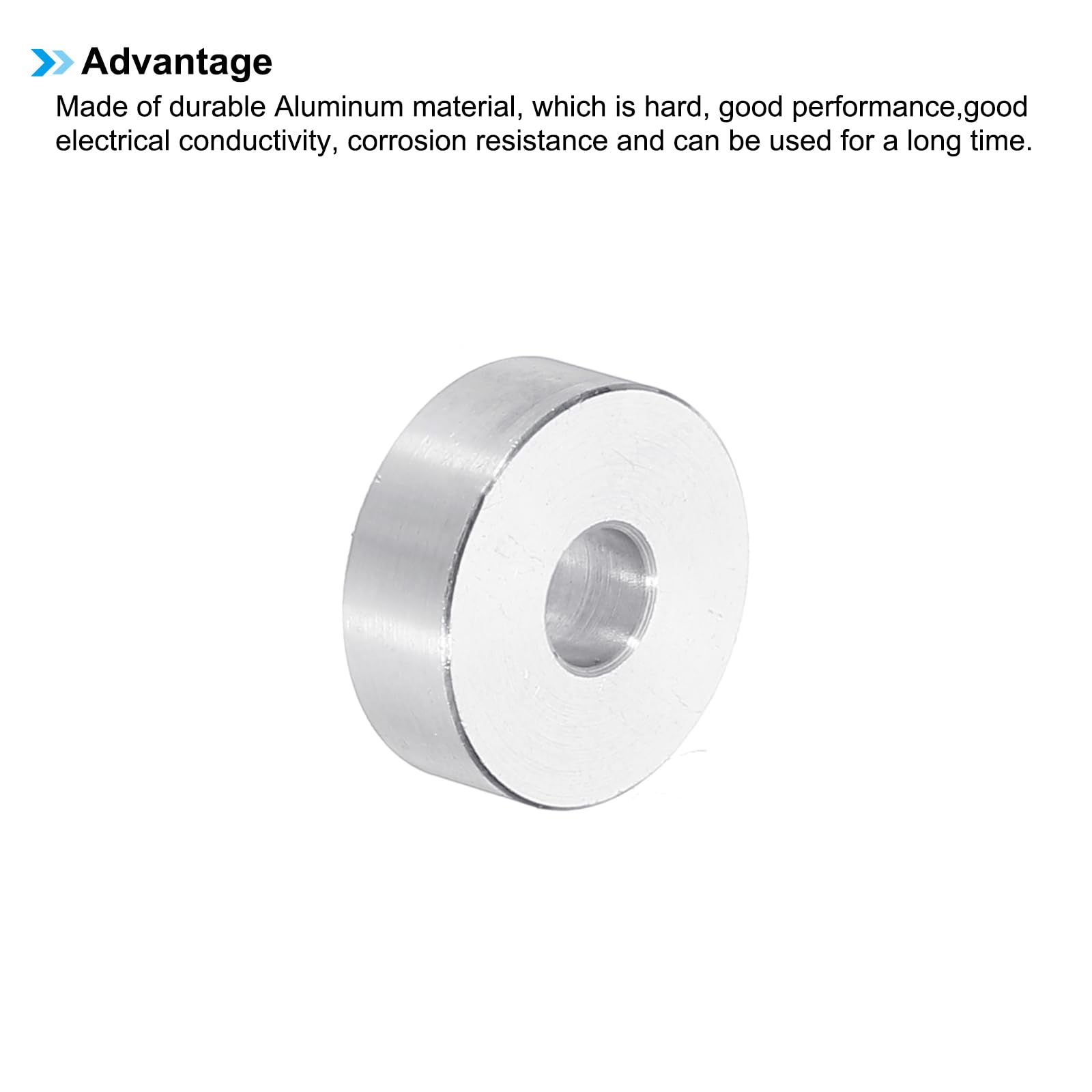 PATIKIL M6 Aluminum Spacers, 6pcs 1/4" x 3/4" Round Metal Spacers for 1/4 or M6 Screw Bolts - Image 4