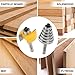 Exqutoo 1/4 Inch Shank Rabbet Router Bit Set with 6 Adjustable Bearing Carbide Tipped Rabbeting Bit(1/8